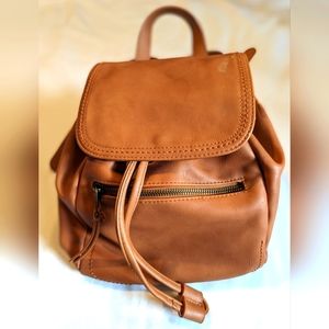 Universal Thread Tan Faux Leather Backpack Style